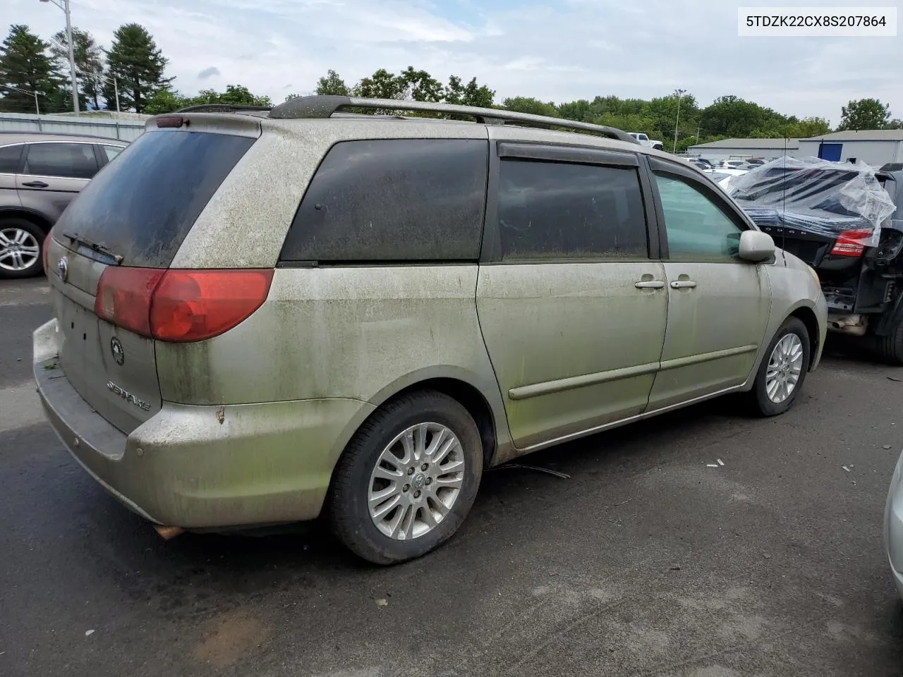 2008 Toyota Sienna Xle VIN: 5TDZK22CX8S207864 Lot: 74219394