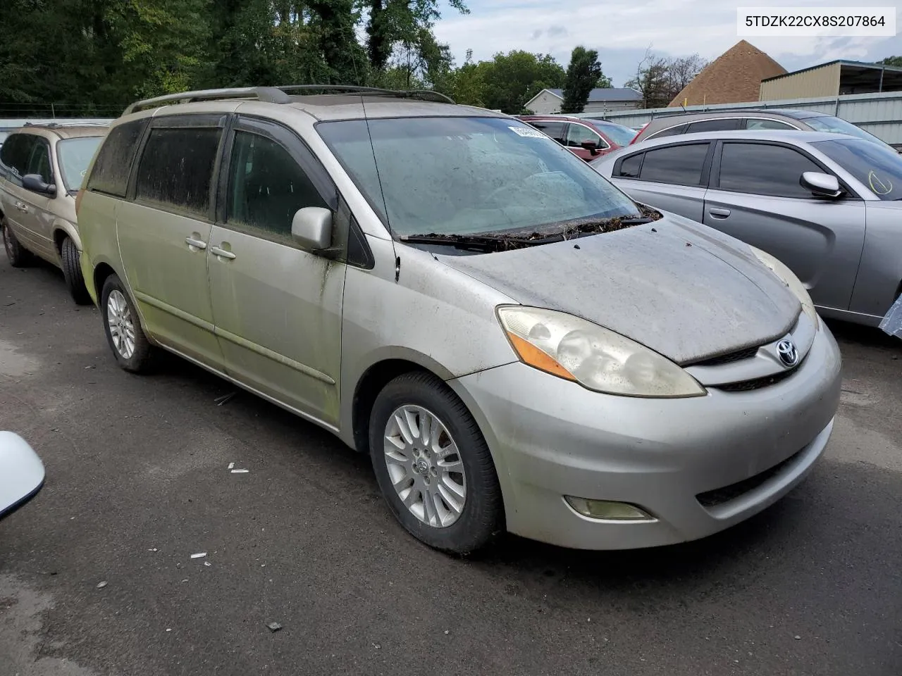 5TDZK22CX8S207864 2008 Toyota Sienna Xle