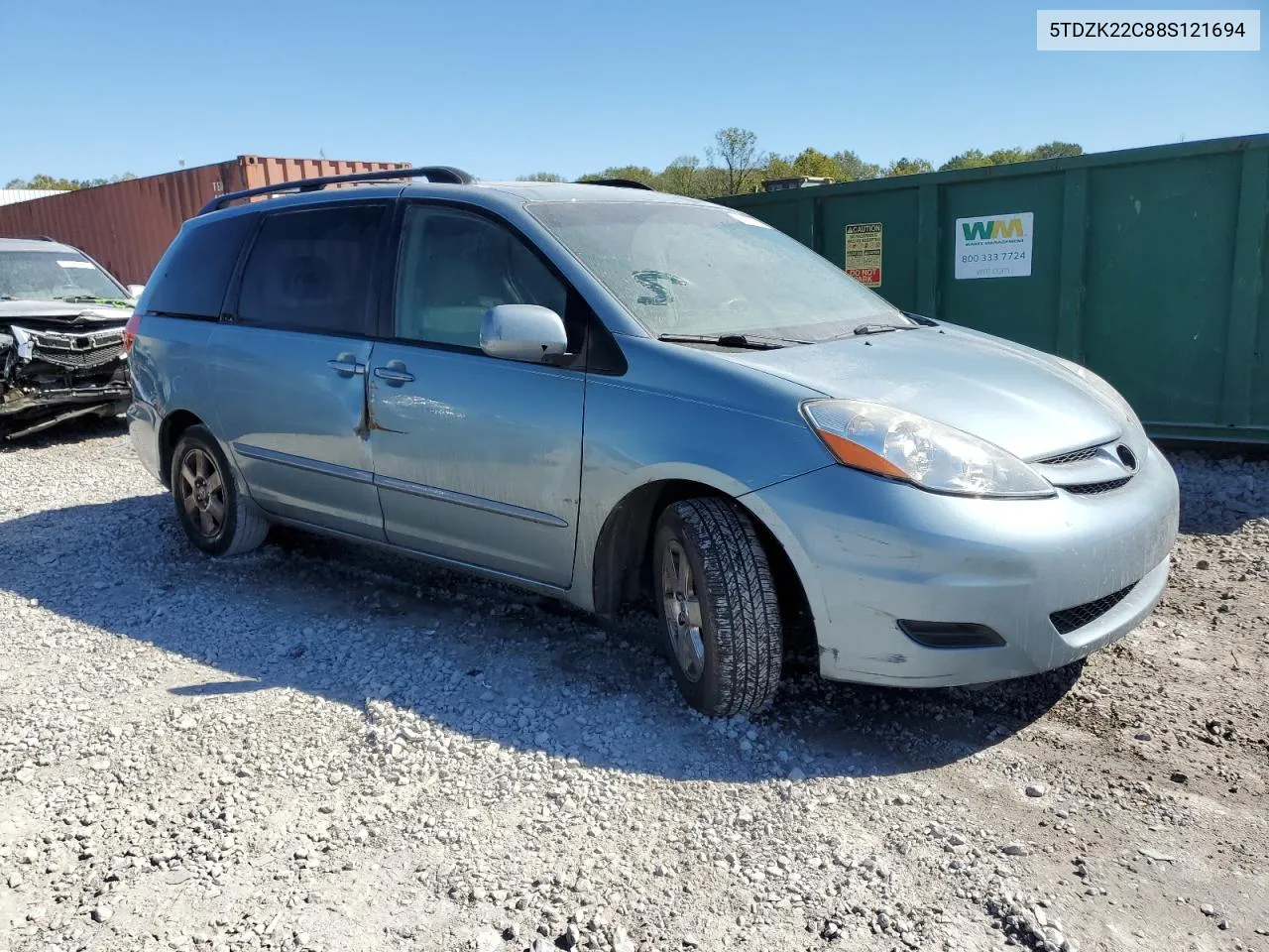 5TDZK22C88S121694 2008 Toyota Sienna Xle