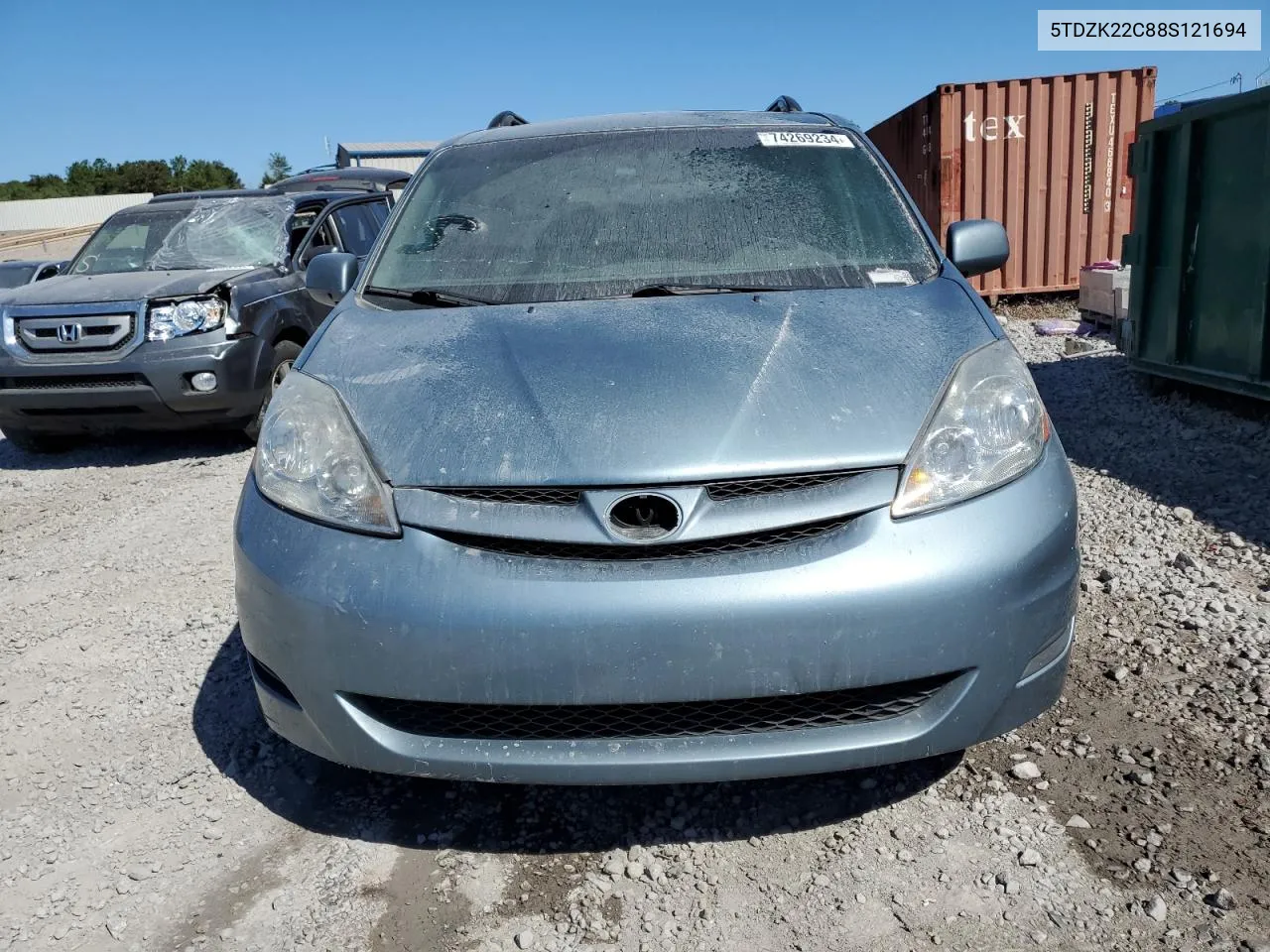 5TDZK22C88S121694 2008 Toyota Sienna Xle