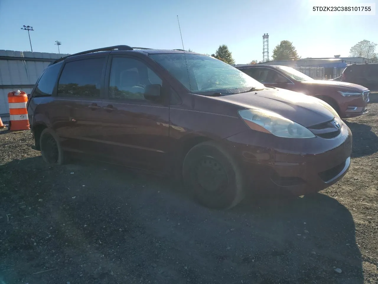 2008 Toyota Sienna Ce VIN: 5TDZK23C38S101755 Lot: 74580774