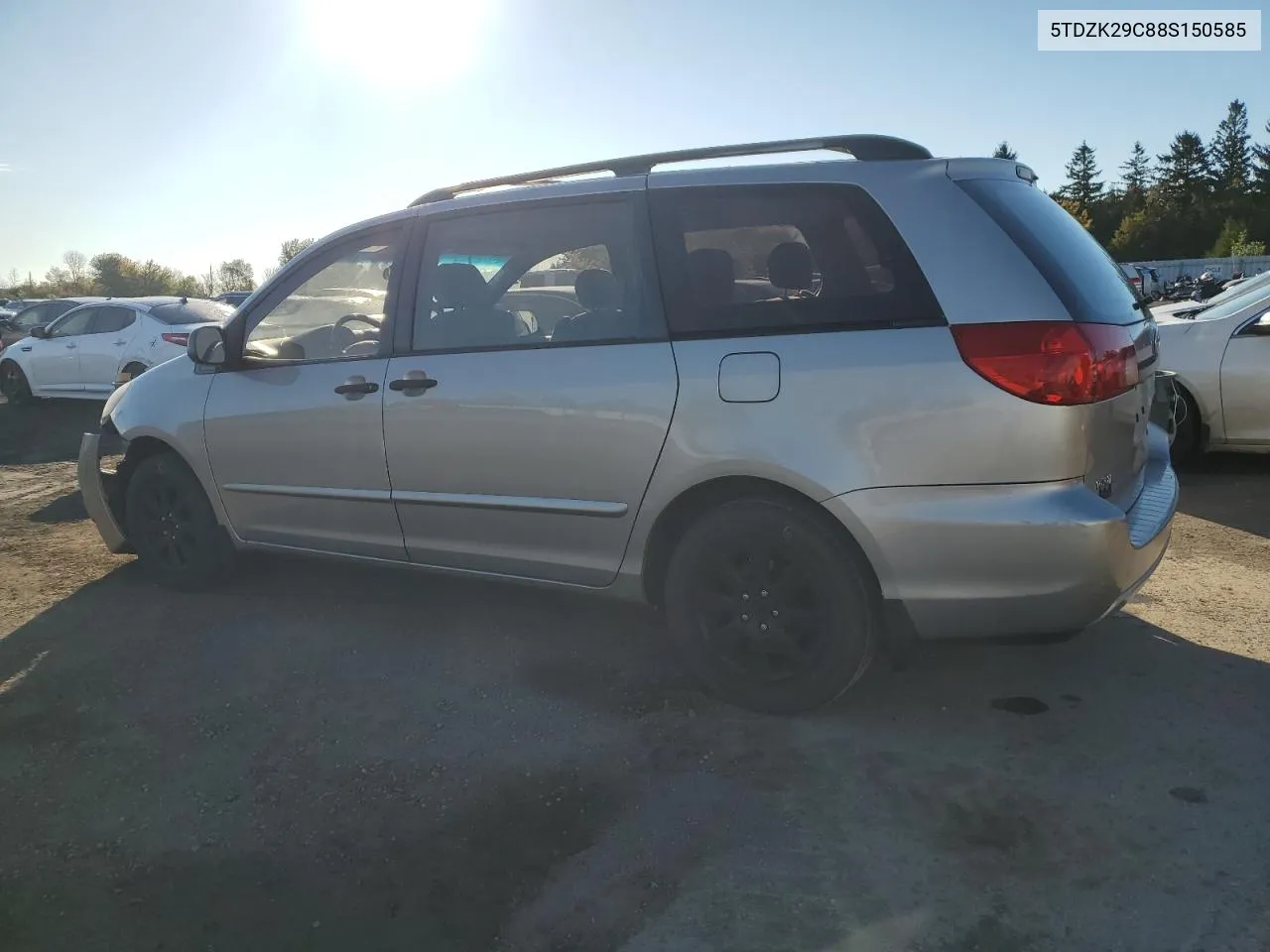 5TDZK29C88S150585 2008 Toyota Sienna Ce