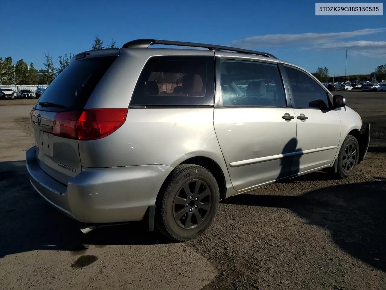 5TDZK29C88S150585 2008 Toyota Sienna Ce