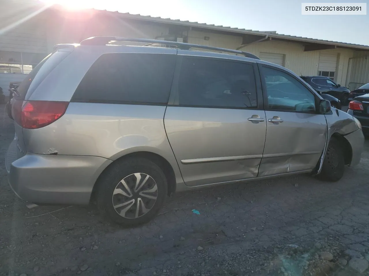 2008 Toyota Sienna Ce VIN: 5TDZK23C18S123091 Lot: 74627384