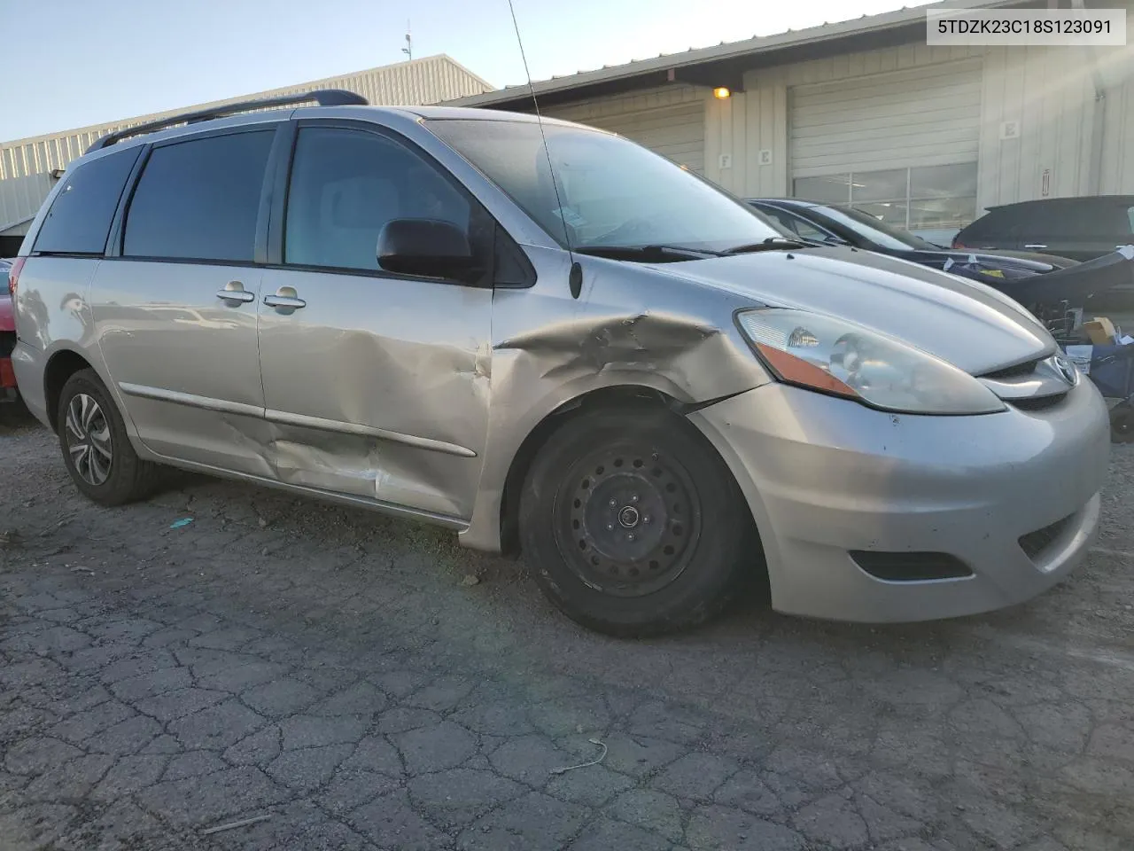 2008 Toyota Sienna Ce VIN: 5TDZK23C18S123091 Lot: 74627384