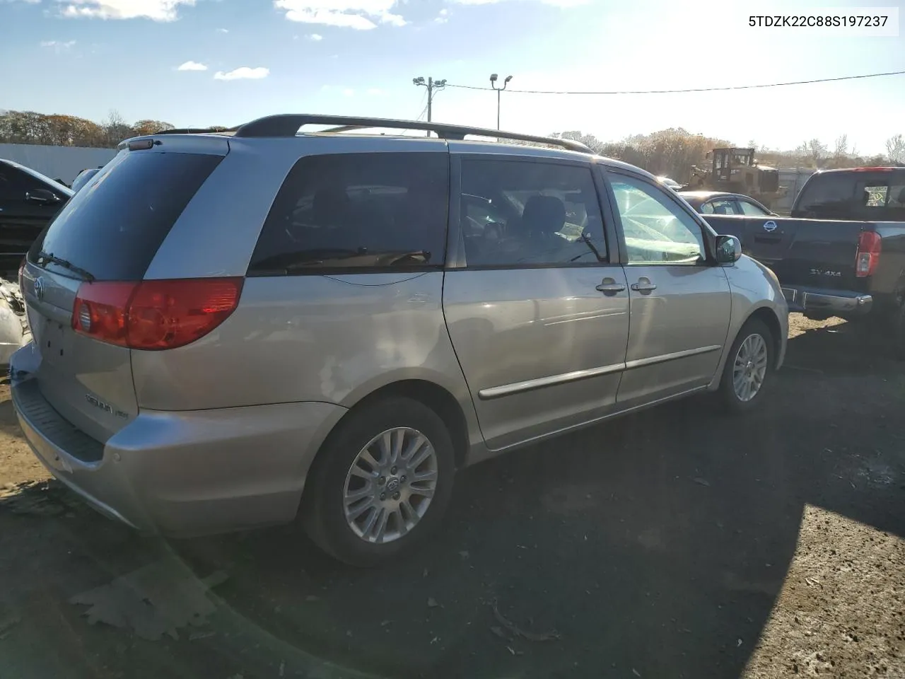 2008 Toyota Sienna Xle VIN: 5TDZK22C88S197237 Lot: 75414203