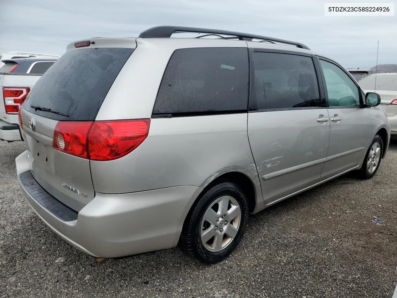 2008 Toyota Sienna Ce VIN: 5TDZK23C58S224926 Lot: 75494424