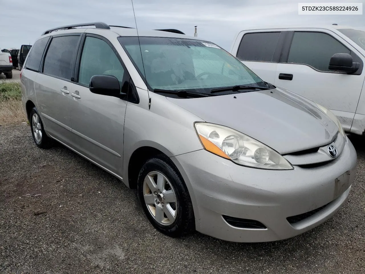 2008 Toyota Sienna Ce VIN: 5TDZK23C58S224926 Lot: 75494424