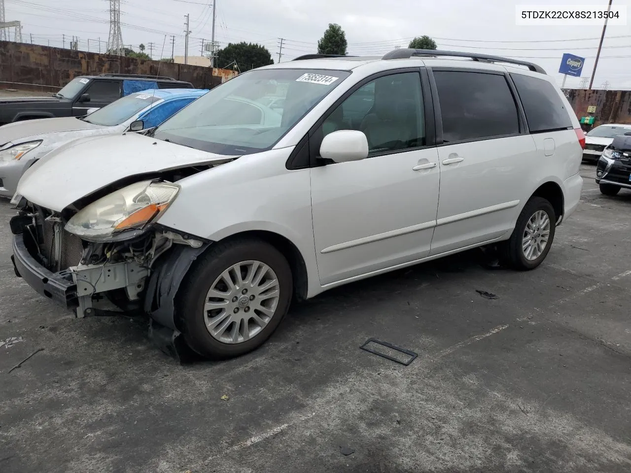 5TDZK22CX8S213504 2008 Toyota Sienna Xle