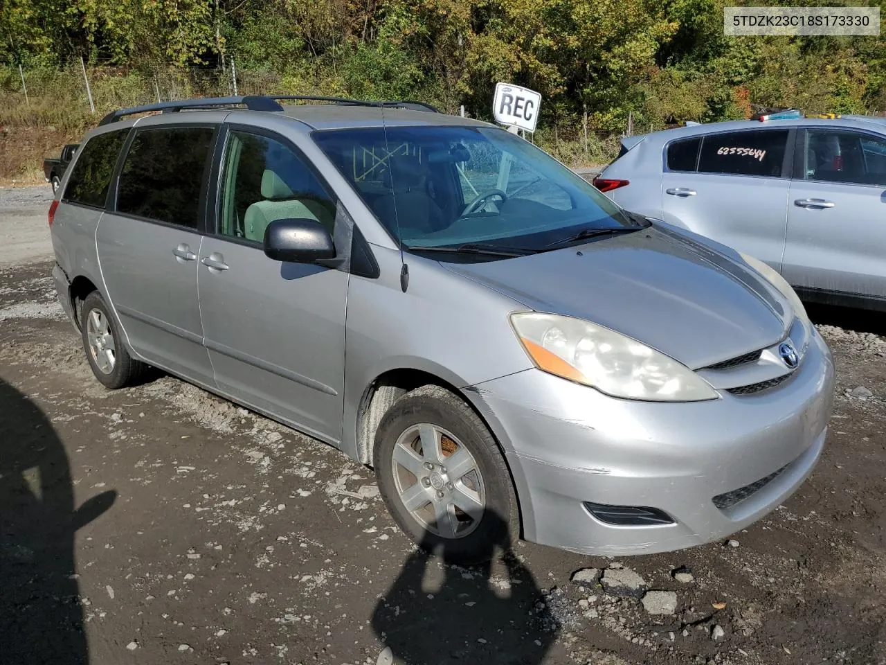 2008 Toyota Sienna Ce VIN: 5TDZK23C18S173330 Lot: 76264724