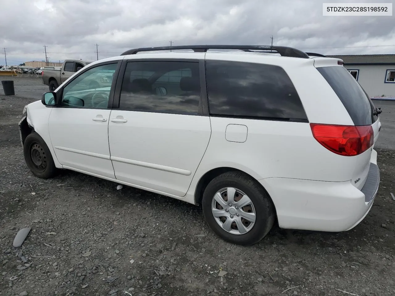 5TDZK23C28S198592 2008 Toyota Sienna Ce