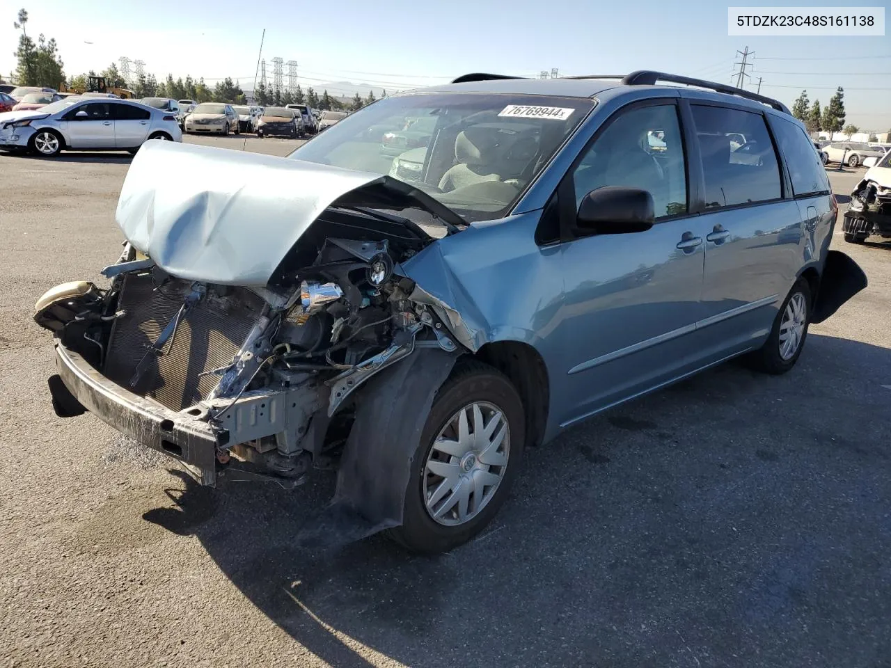 5TDZK23C48S161138 2008 Toyota Sienna Ce