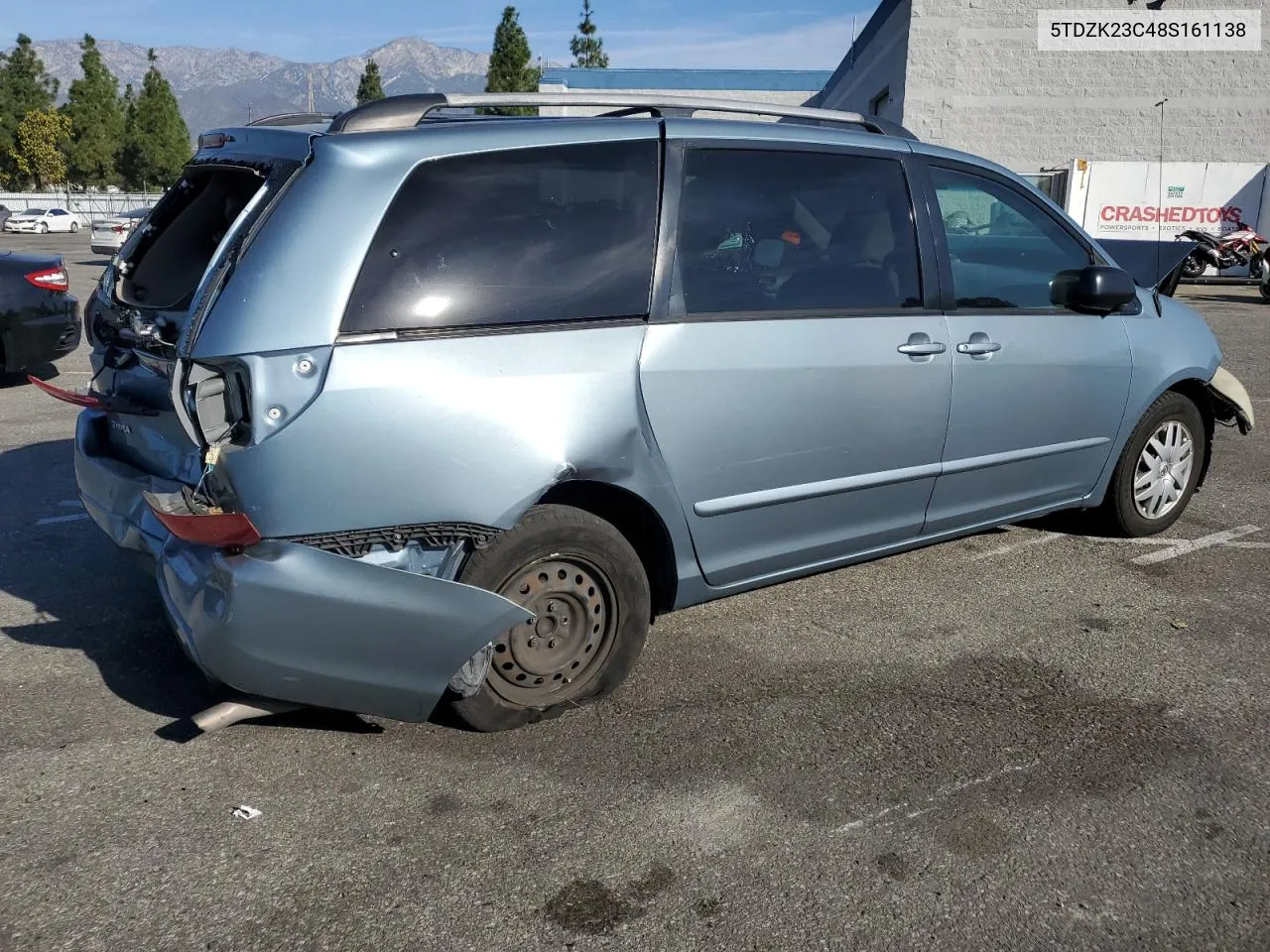 2008 Toyota Sienna Ce VIN: 5TDZK23C48S161138 Lot: 76769944