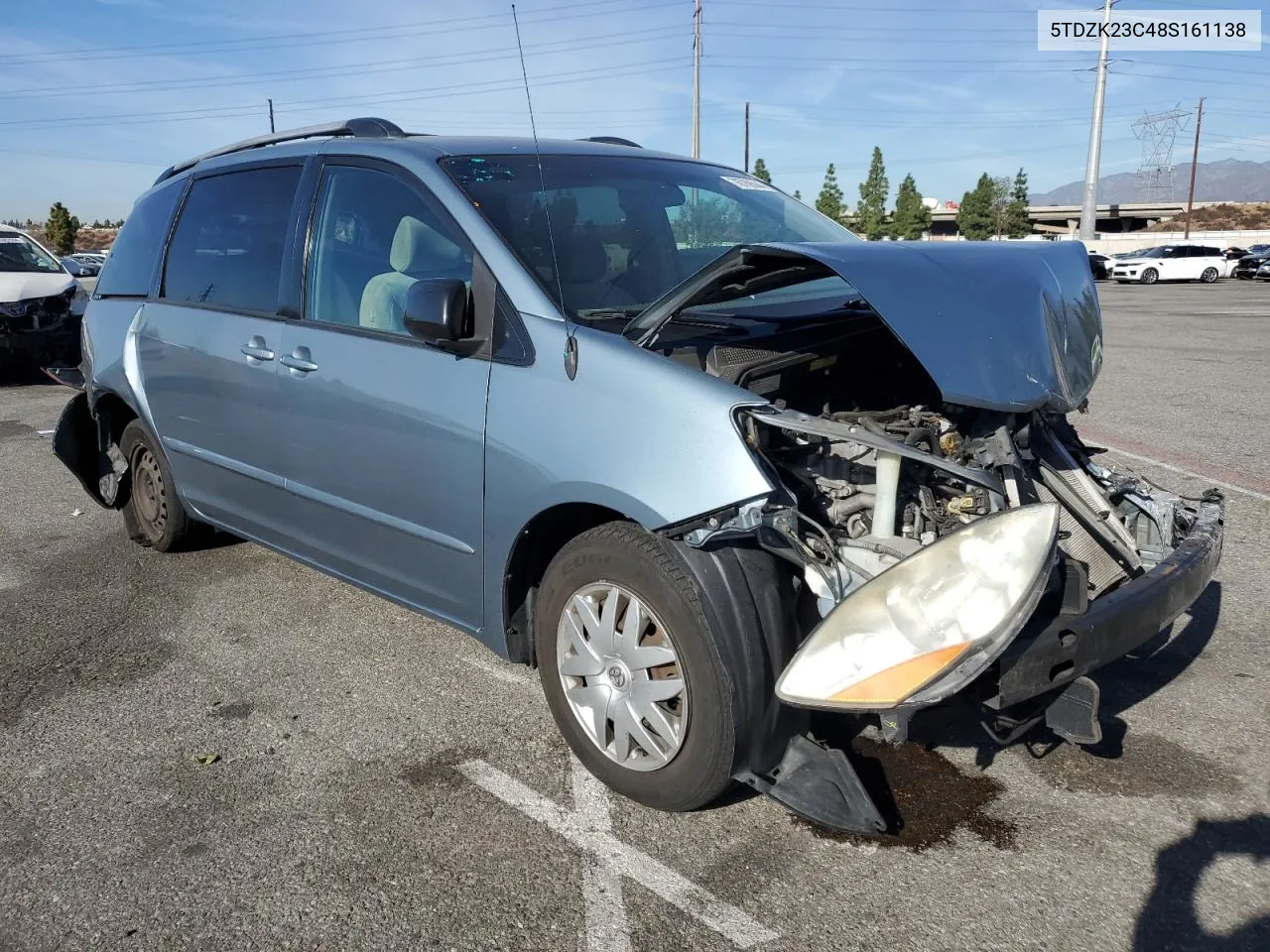 2008 Toyota Sienna Ce VIN: 5TDZK23C48S161138 Lot: 76769944