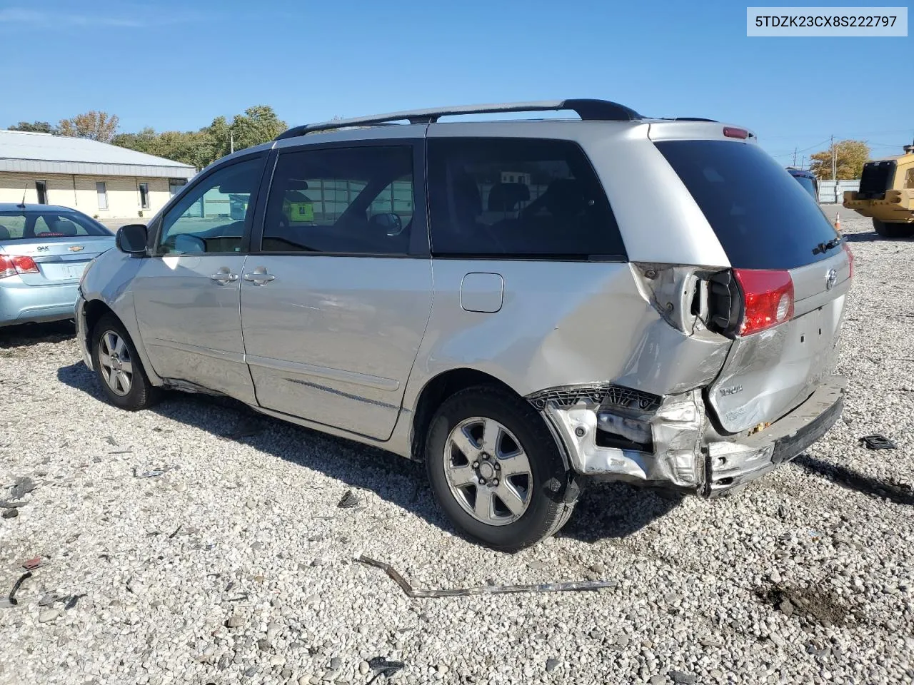 2008 Toyota Sienna Ce VIN: 5TDZK23CX8S222797 Lot: 76938254