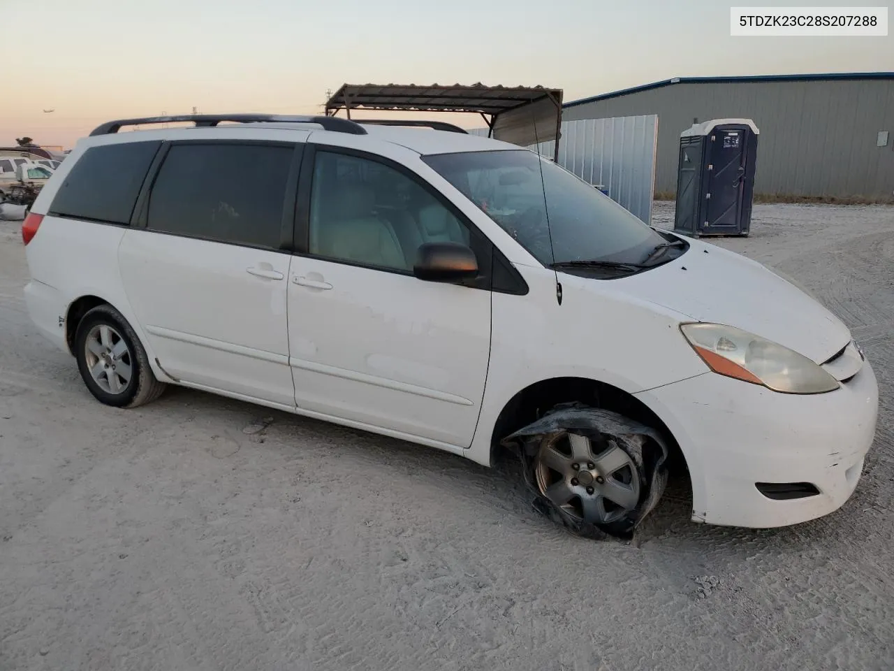 2008 Toyota Sienna Ce VIN: 5TDZK23C28S207288 Lot: 77327254