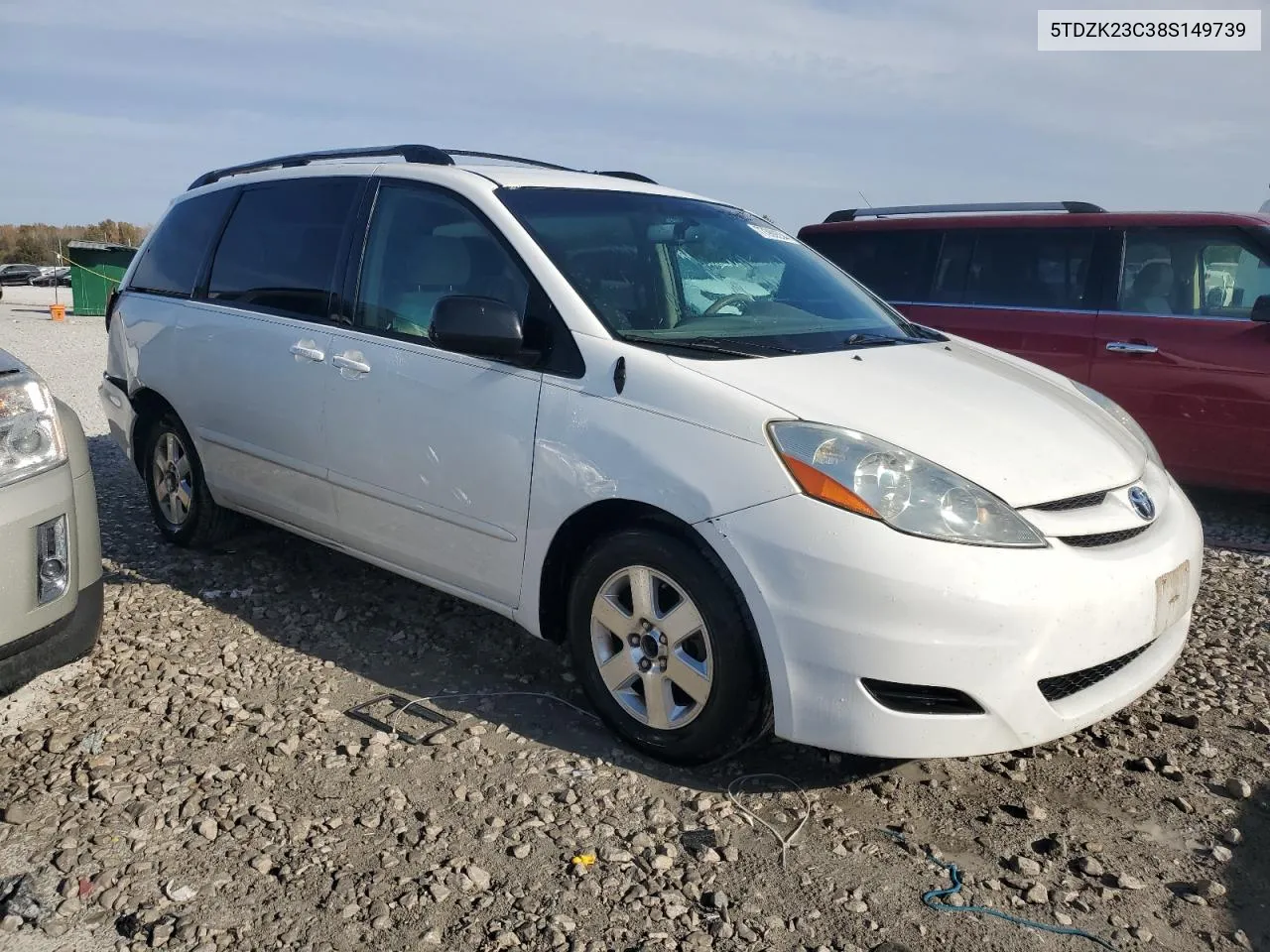 5TDZK23C38S149739 2008 Toyota Sienna Ce