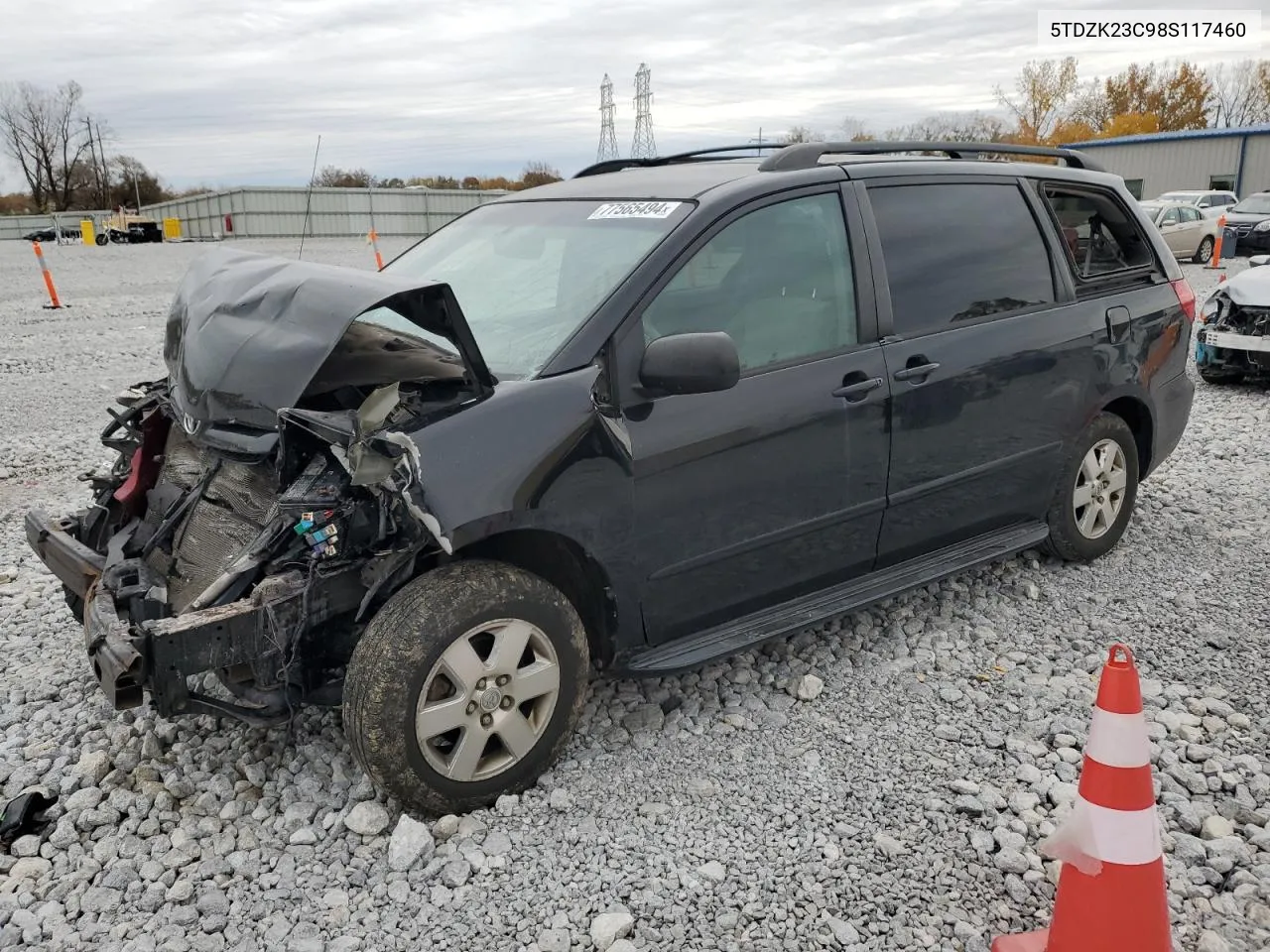 5TDZK23C98S117460 2008 Toyota Sienna Ce