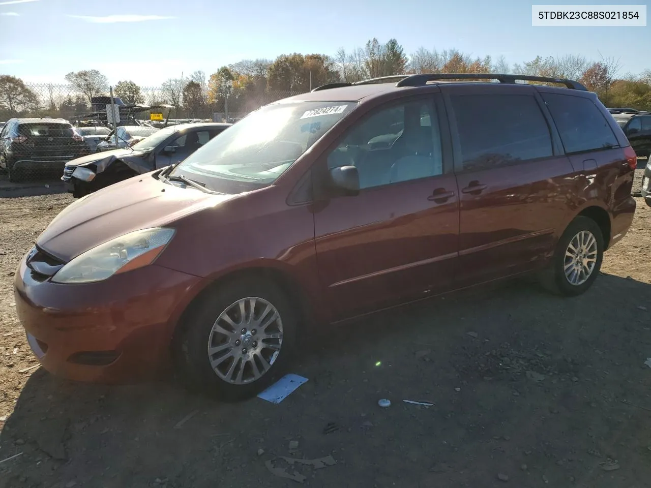 5TDBK23C88S021854 2008 Toyota Sienna Le