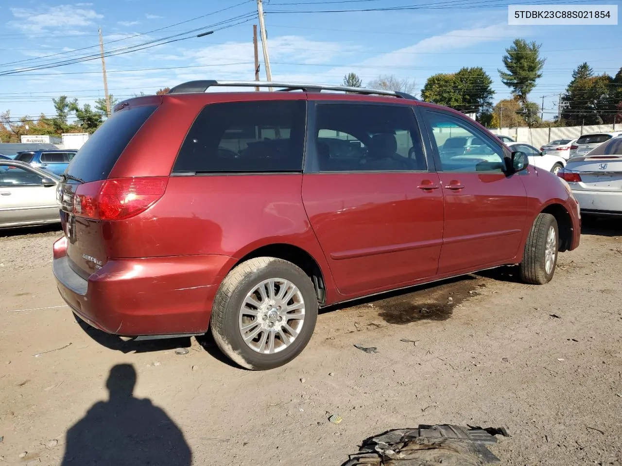 2008 Toyota Sienna Le VIN: 5TDBK23C88S021854 Lot: 77824274