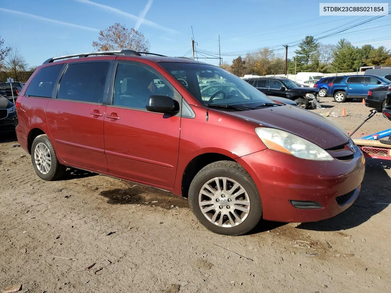 2008 Toyota Sienna Le VIN: 5TDBK23C88S021854 Lot: 77824274