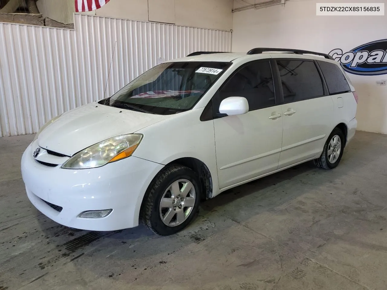 5TDZK22CX8S156835 2008 Toyota Sienna Xle