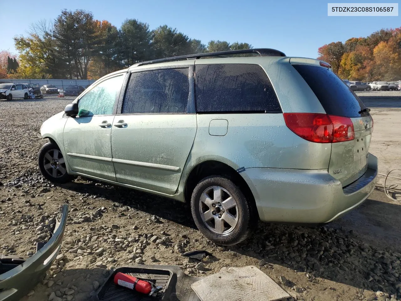 2008 Toyota Sienna Ce VIN: 5TDZK23C08S106587 Lot: 77974974