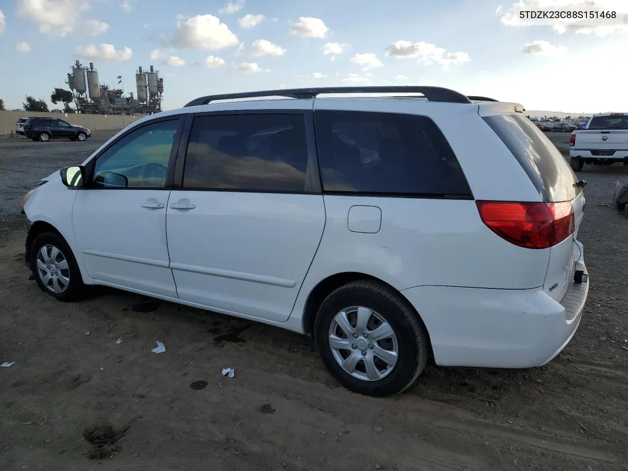 2008 Toyota Sienna Ce VIN: 5TDZK23C88S151468 Lot: 78306664