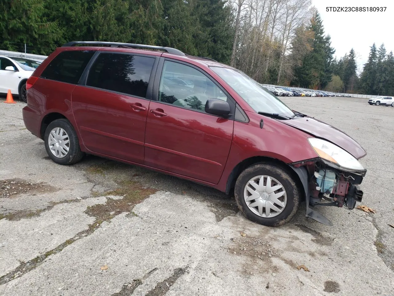 2008 Toyota Sienna Ce VIN: 5TDZK23C88S180937 Lot: 78315304