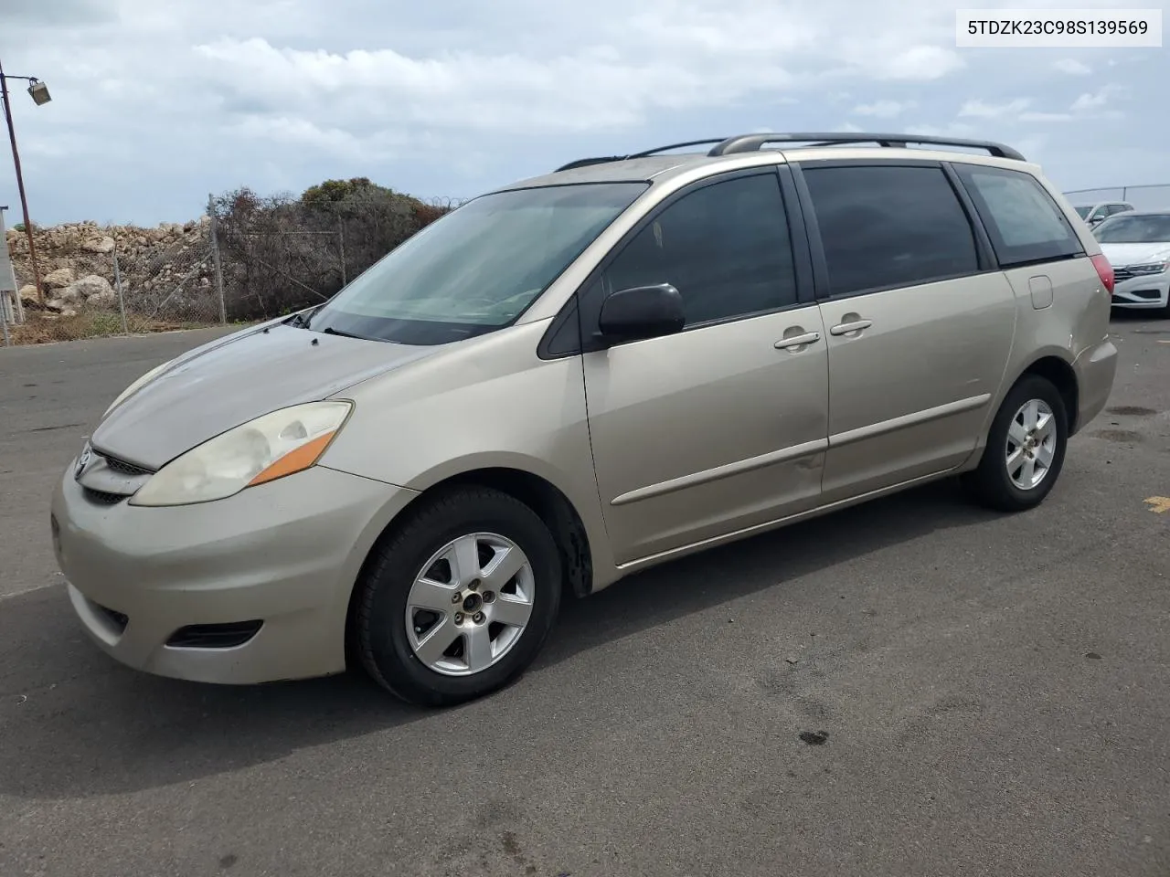 2008 Toyota Sienna Ce VIN: 5TDZK23C98S139569 Lot: 78333304