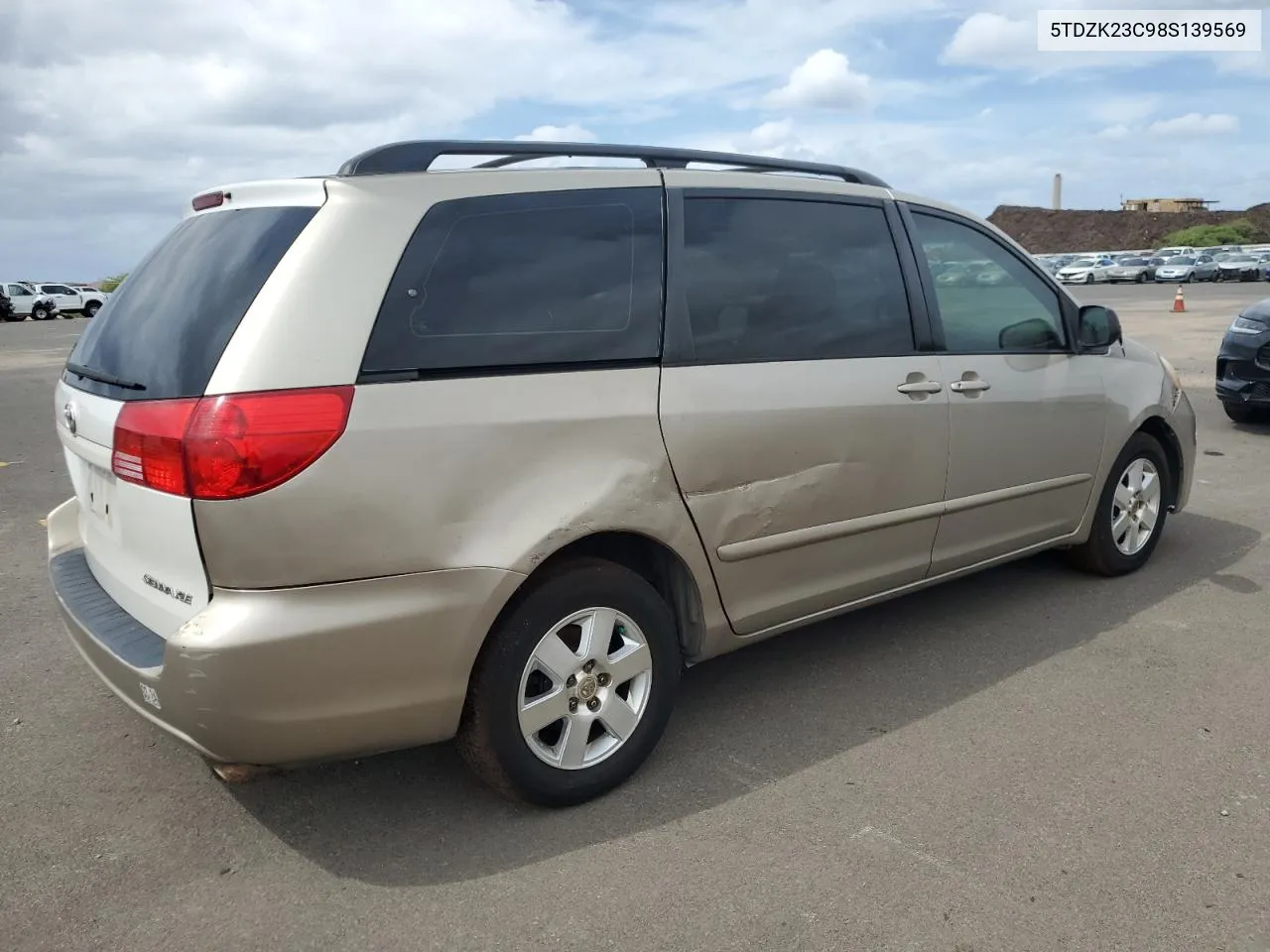 2008 Toyota Sienna Ce VIN: 5TDZK23C98S139569 Lot: 78333304