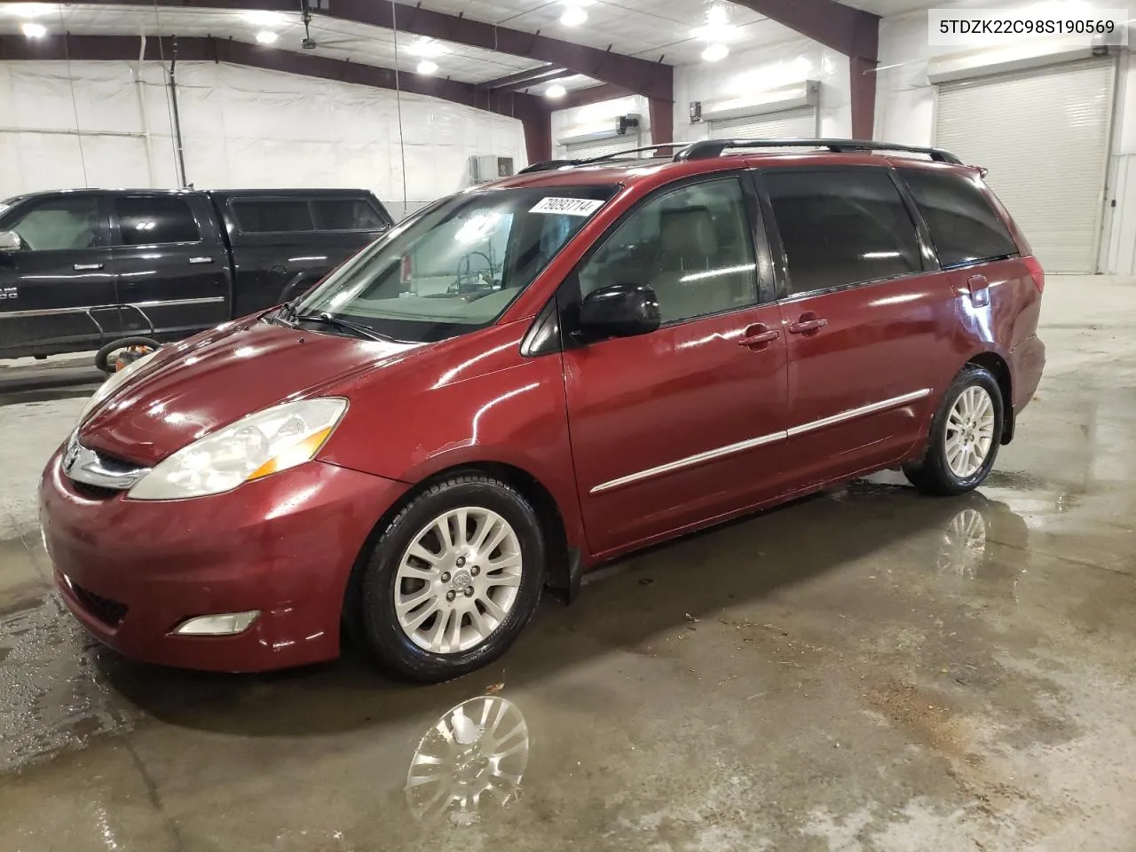 2008 Toyota Sienna Xle VIN: 5TDZK22C98S190569 Lot: 79093714