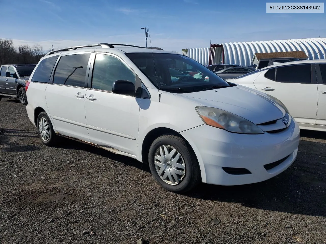 2008 Toyota Sienna Ce VIN: 5TDZK23C38S143942 Lot: 79330614