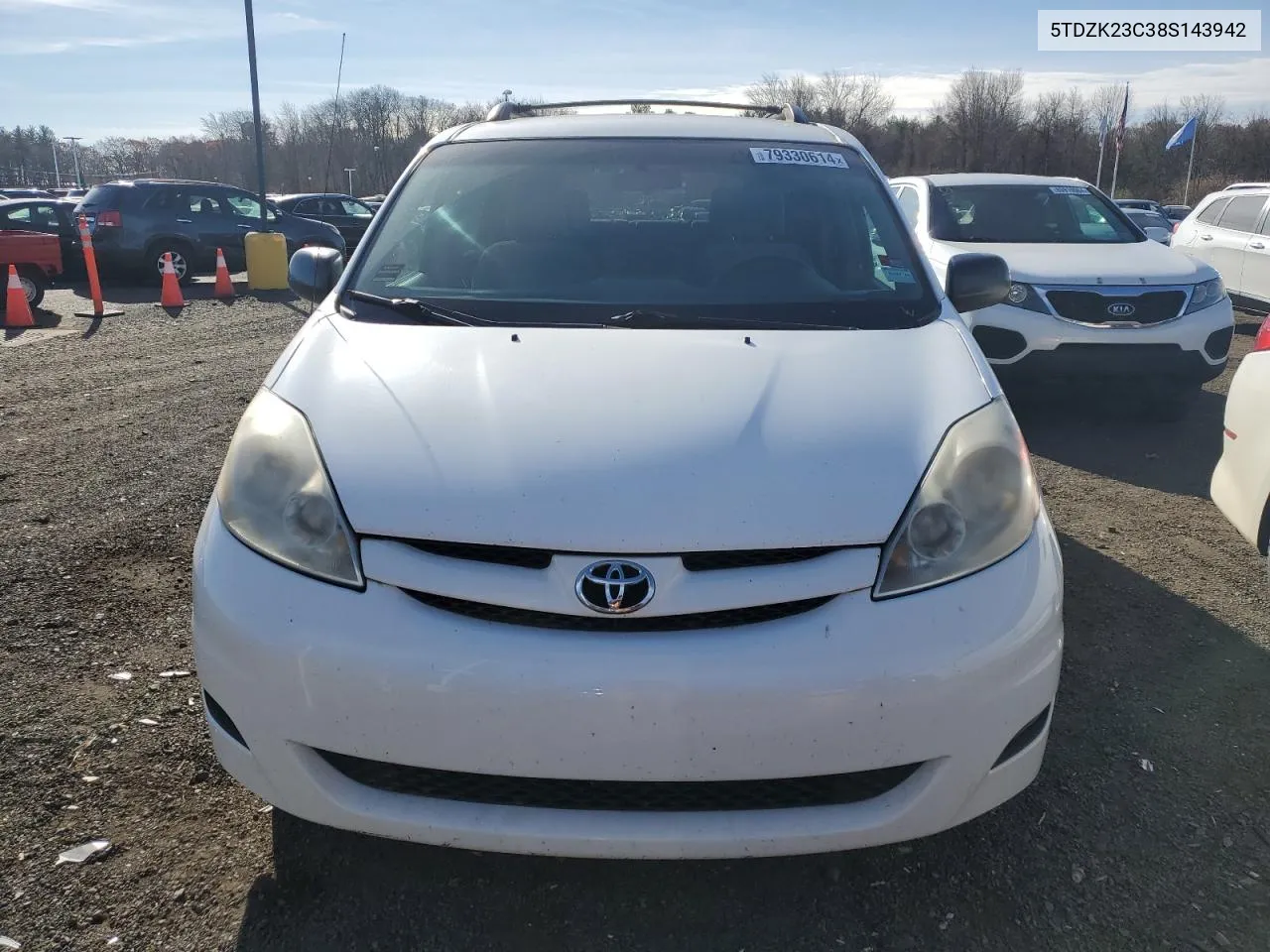 2008 Toyota Sienna Ce VIN: 5TDZK23C38S143942 Lot: 79330614