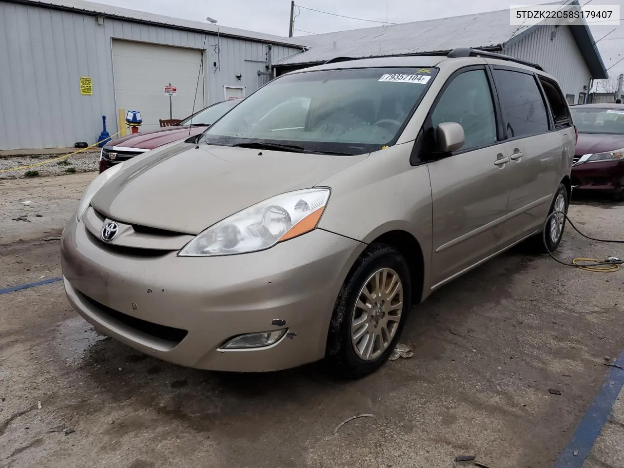 2008 Toyota Sienna Xle VIN: 5TDZK22C58S179407 Lot: 79357104