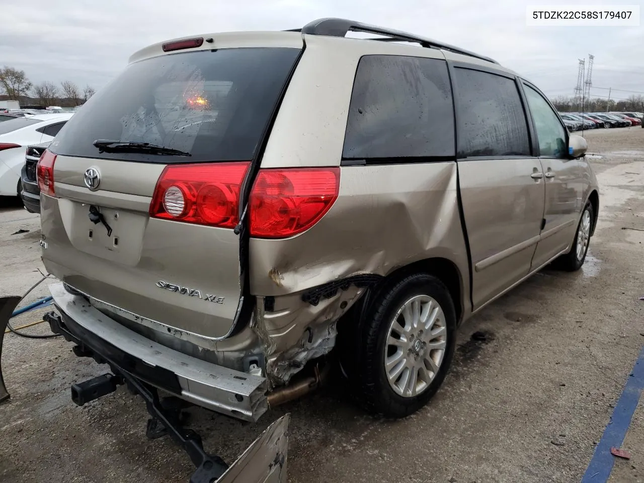 2008 Toyota Sienna Xle VIN: 5TDZK22C58S179407 Lot: 79357104