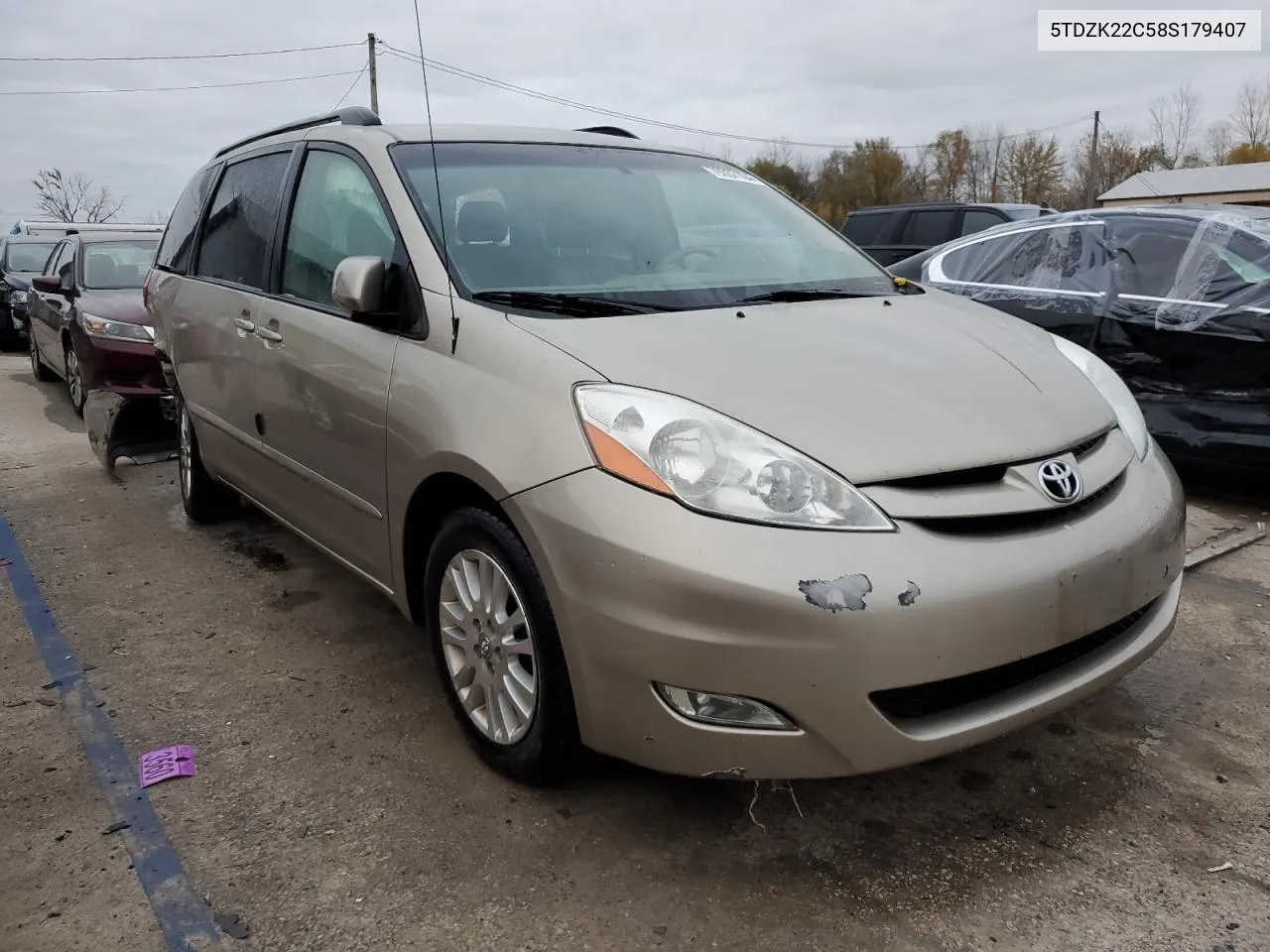 2008 Toyota Sienna Xle VIN: 5TDZK22C58S179407 Lot: 79357104