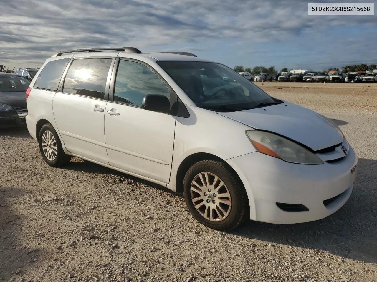 2008 Toyota Sienna Ce VIN: 5TDZK23C88S215668 Lot: 79814914