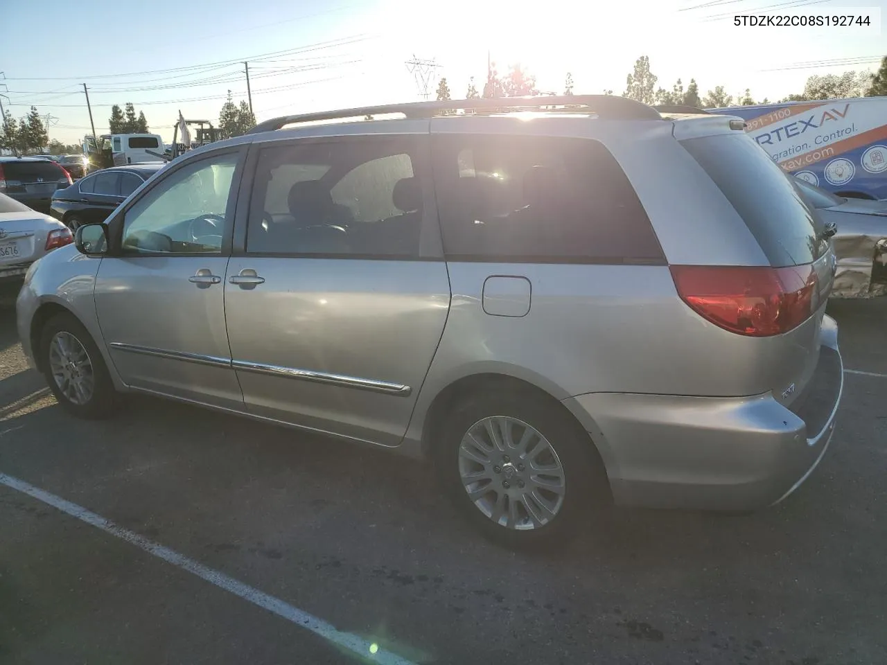 2008 Toyota Sienna Xle VIN: 5TDZK22C08S192744 Lot: 79953374