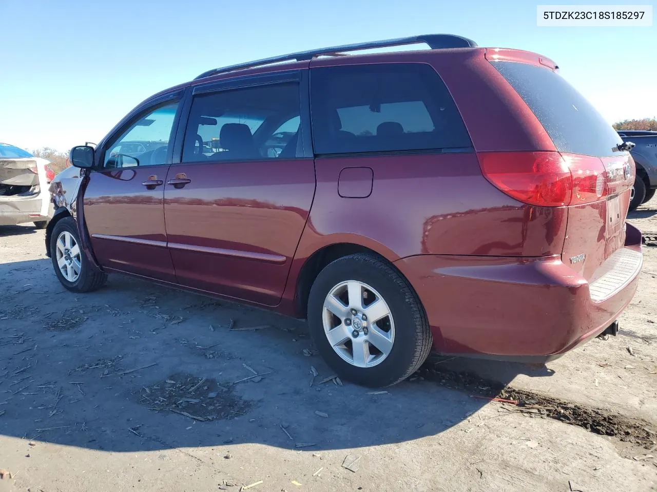 2008 Toyota Sienna Ce VIN: 5TDZK23C18S185297 Lot: 80073904