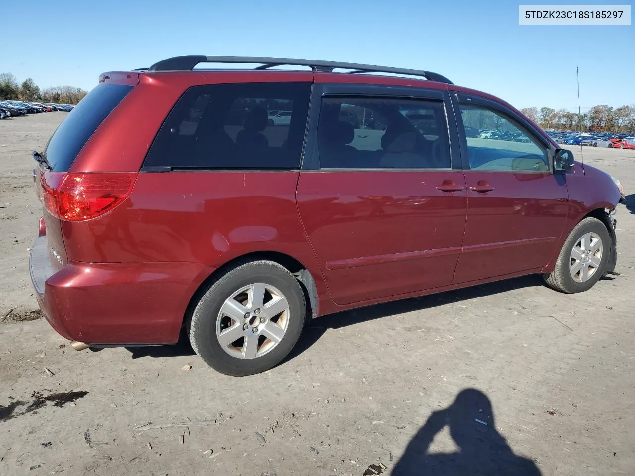 2008 Toyota Sienna Ce VIN: 5TDZK23C18S185297 Lot: 80073904