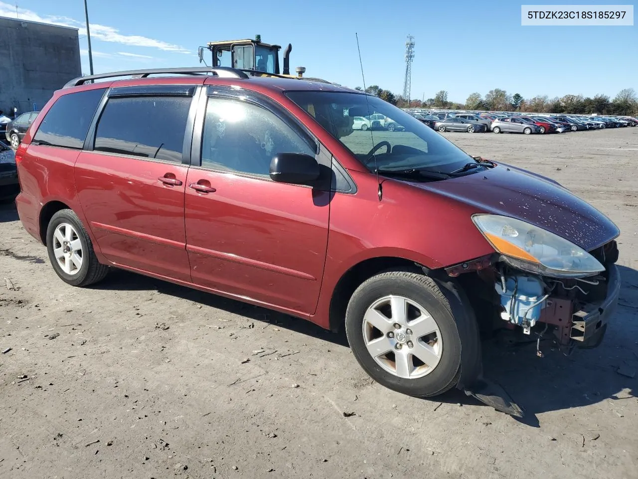 2008 Toyota Sienna Ce VIN: 5TDZK23C18S185297 Lot: 80073904