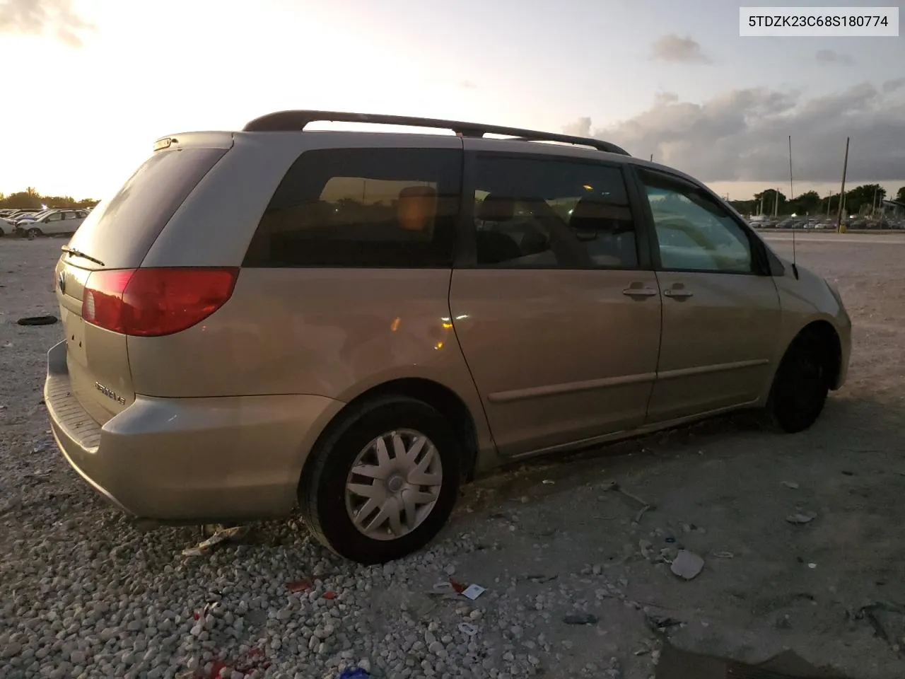 2008 Toyota Sienna Ce VIN: 5TDZK23C68S180774 Lot: 80492174