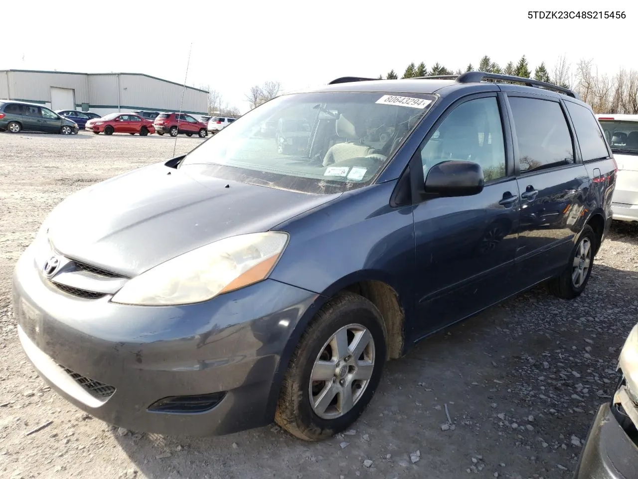 2008 Toyota Sienna Ce VIN: 5TDZK23C48S215456 Lot: 80643294