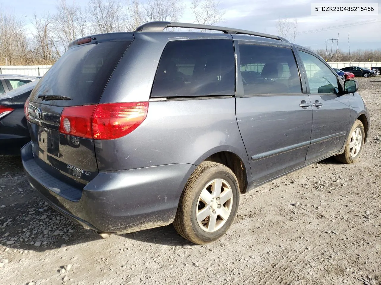 2008 Toyota Sienna Ce VIN: 5TDZK23C48S215456 Lot: 80643294