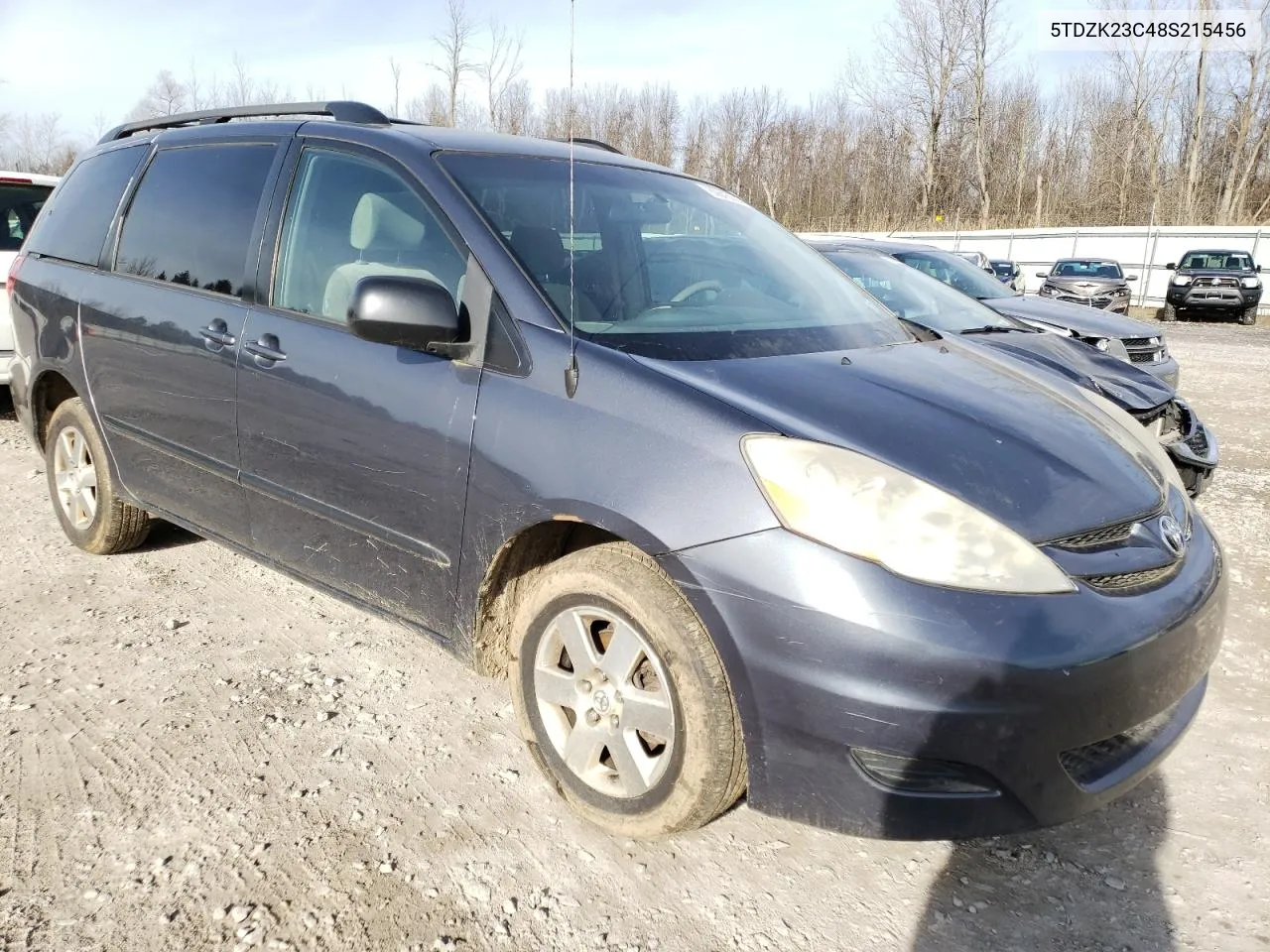 2008 Toyota Sienna Ce VIN: 5TDZK23C48S215456 Lot: 80643294