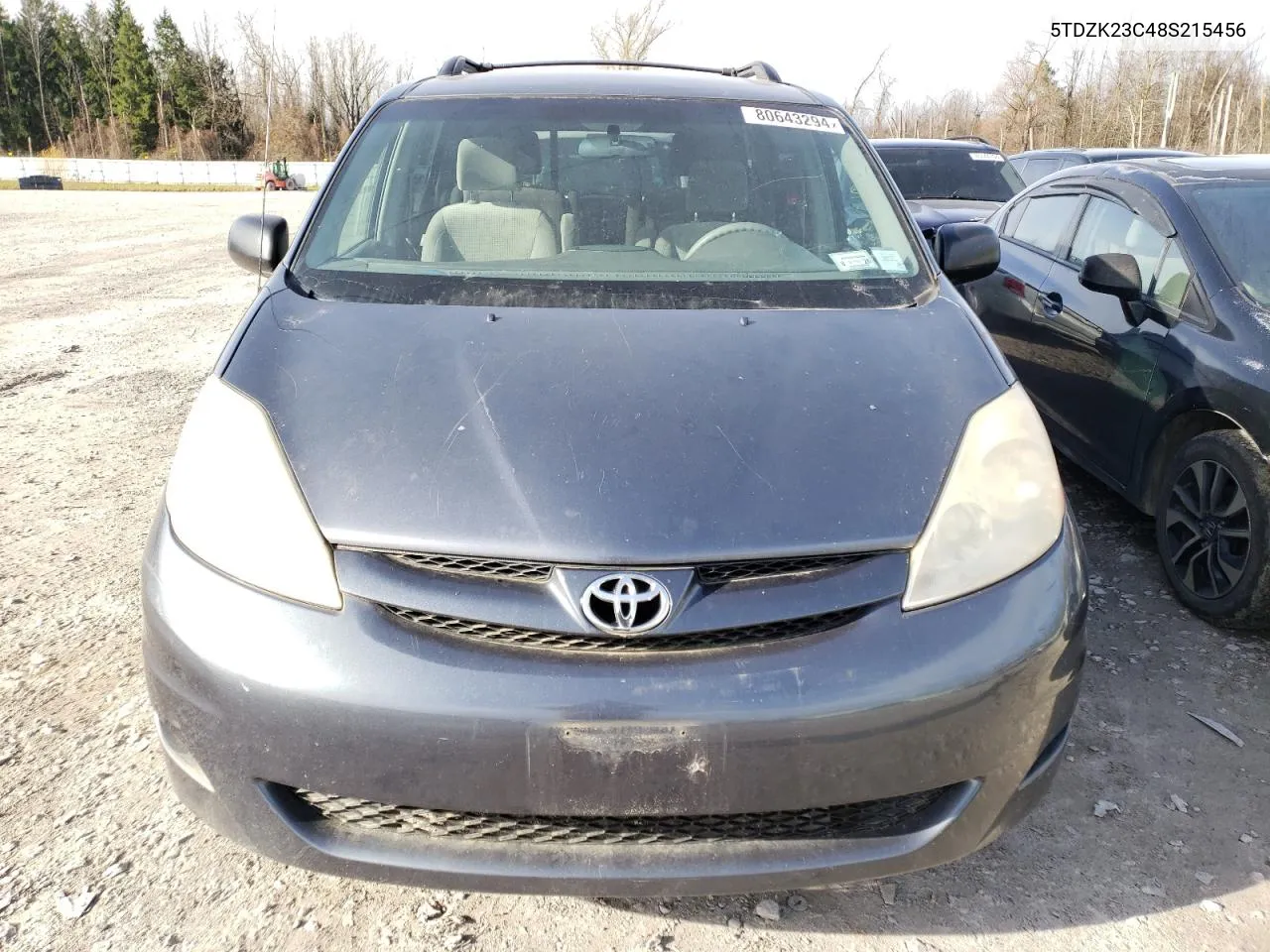 2008 Toyota Sienna Ce VIN: 5TDZK23C48S215456 Lot: 80643294