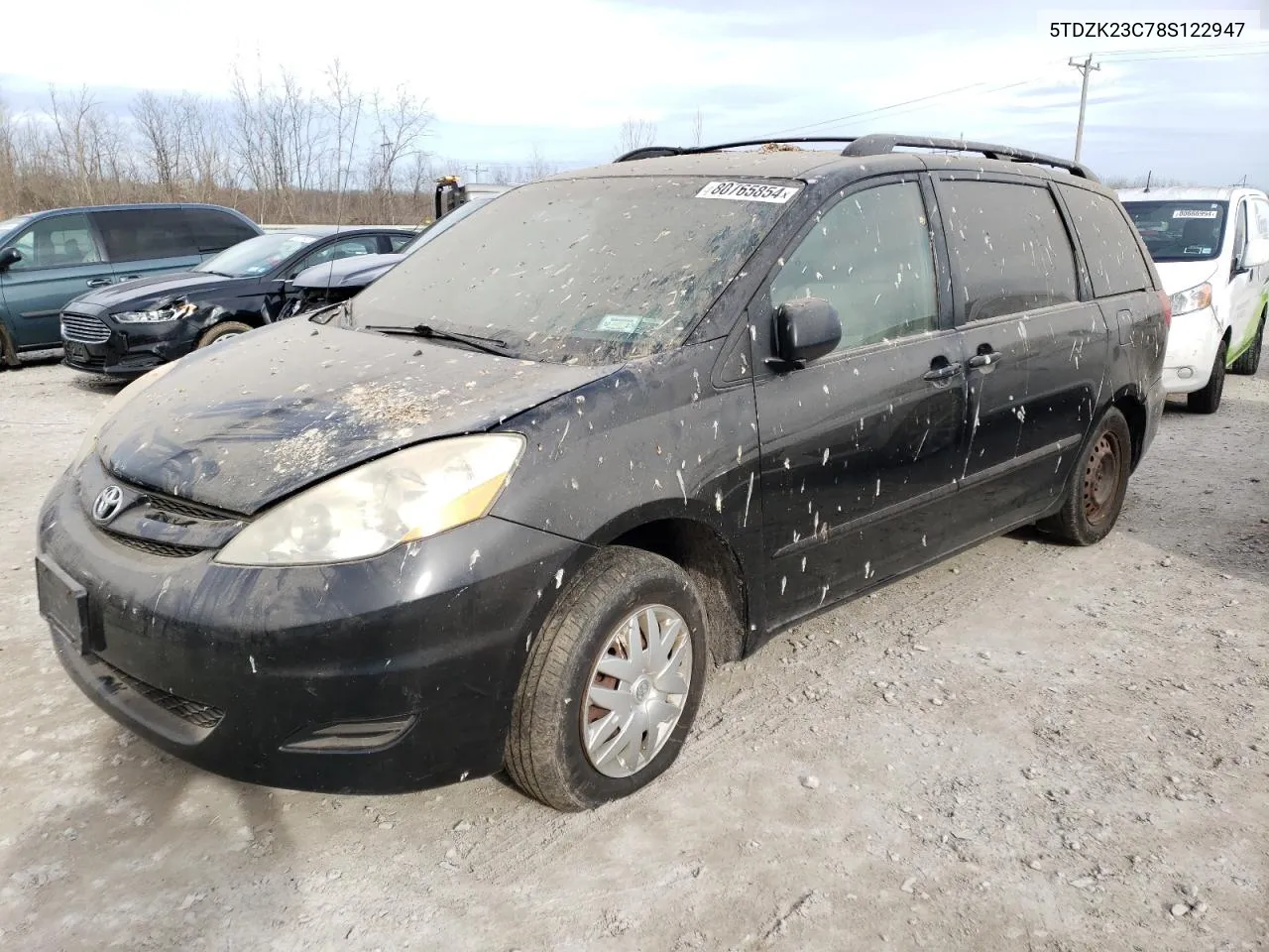 2008 Toyota Sienna Ce VIN: 5TDZK23C78S122947 Lot: 80765854