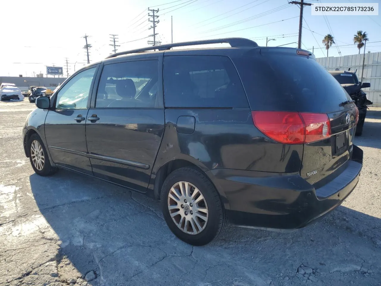 2008 Toyota Sienna Xle VIN: 5TDZK22C78S173236 Lot: 80987974