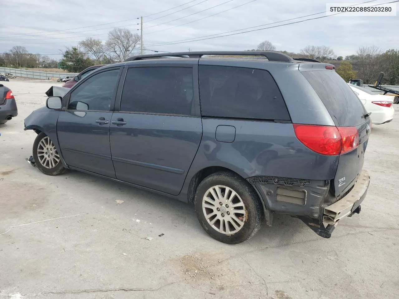 2008 Toyota Sienna Xle VIN: 5TDZK22C88S203280 Lot: 81264444